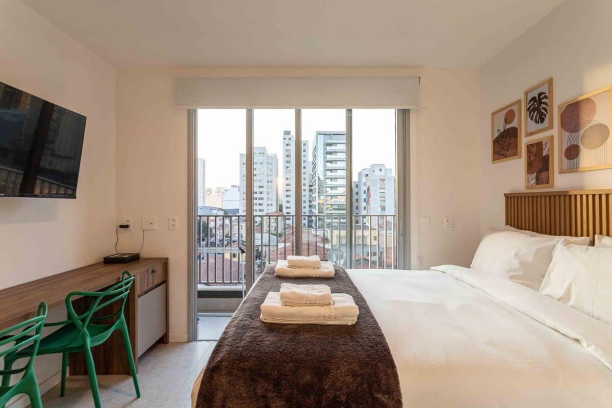 Apartamento Bhomy J Paulistano - Studio Com Varanda Vt514 *